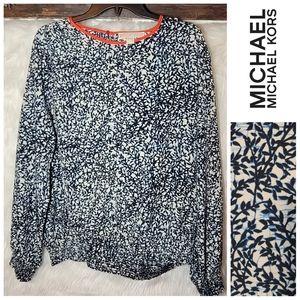 MICHAEL Michael Kors Leaf Crepe Top